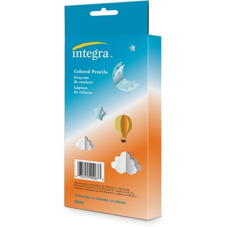 Integra Colored Pencils, Pre-Sharpened, 24/PK, Assorted PK ITA00067